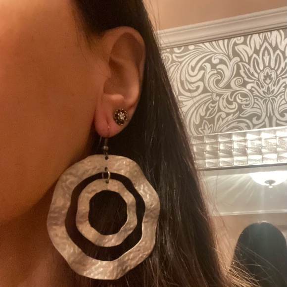 Handmade in Italy silver earrings - Picture 3 of 3